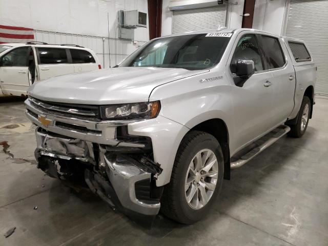 1GCUYGED2MZ290578 - 2021 CHEVROLET SILVERADO SILVER photo 2