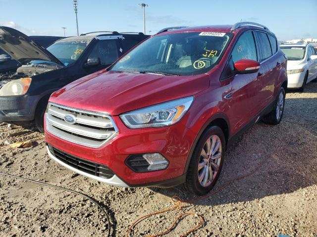 1FMCU0J97HUE65499 - 2017 FORD ESCAPE TIT RED photo 2