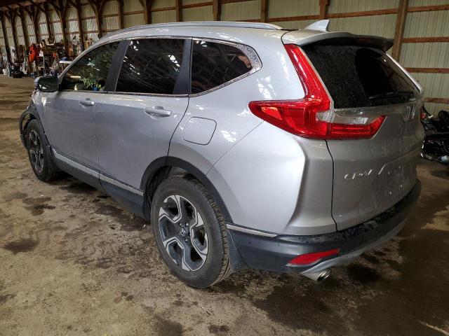 2HKRW2H96JH137632 - 2018 HONDA CR-V TOURI SILVER photo 3