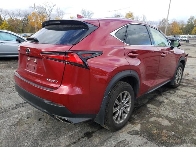 JTJDARDZ3M5025346 - 2021 LEXUS NX 300 BAS RED photo 4