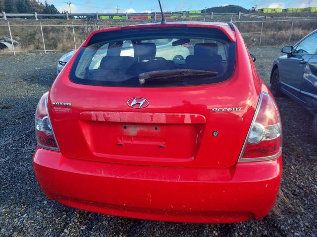 KMHCN35C97U014318 - 2007 HYUNDAI ACCENT BAS RED photo 6