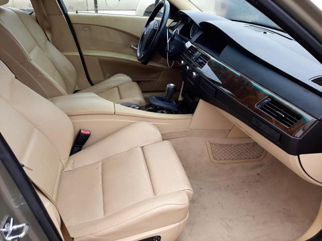 WBANE73576CM38705 - 2006 BMW 5 SERIES TAN photo 5