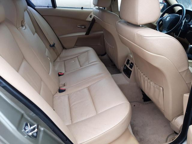 WBANE73576CM38705 - 2006 BMW 5 SERIES TAN photo 6