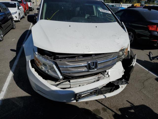 5FNRL5H67BB081006 - 2011 HONDA ODYSSEY EX WHITE photo 9