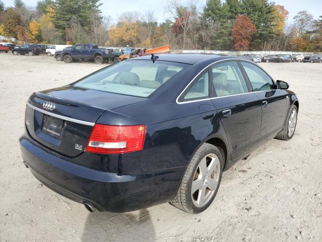 WAUDH74F28N035913 - 2008 AUDI A6 3.2 QUA BLUE photo 4