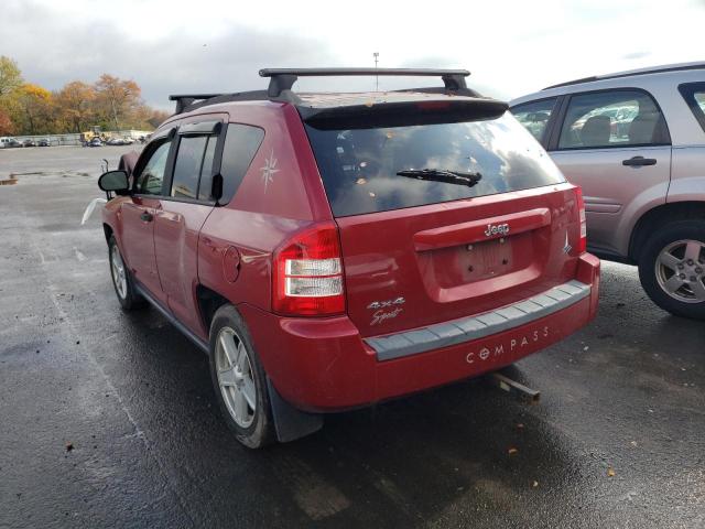 1J8FF47W67D142939 - 2007 JEEP COMPASS RED photo 3