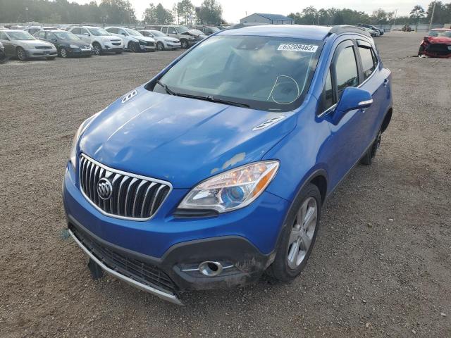 KL4CJBSB1FB043032 - 2015 BUICK ENCORE CON BLUE photo 2