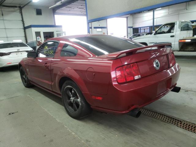 1ZVHT82H275220682 - 2007 FORD MUSTANG GT RED photo 3