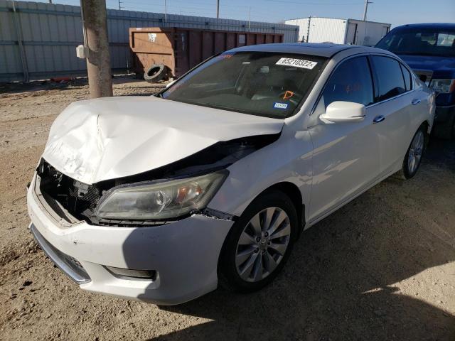 1HGCR3F81FA003494 - 2015 HONDA ACCORD EXL WHITE photo 2