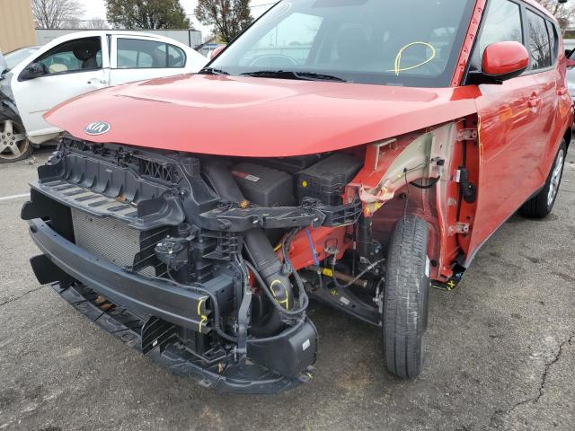 KNDJ23AU4M7141247 - 2021 KIA SOUL LX RED photo 9