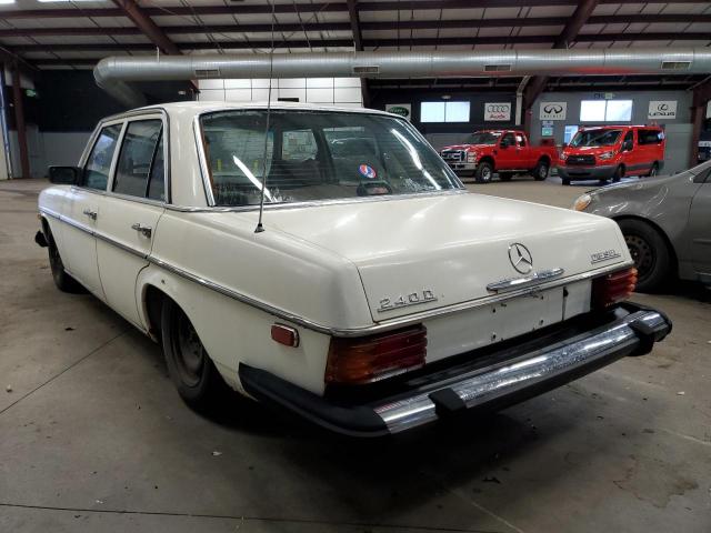 11511710068726 - 1975 MERCEDES-BENZ 240 D WHITE photo 3