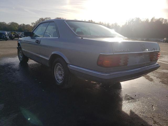 WDB1260441A053529 - 1985 MERCEDES-BENZ 500 SEC SILVER photo 3