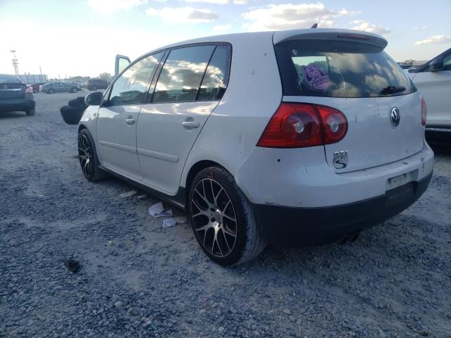 WVWHV71K37W026421 - 2007 VOLKSWAGEN NEW GTI WHITE photo 2