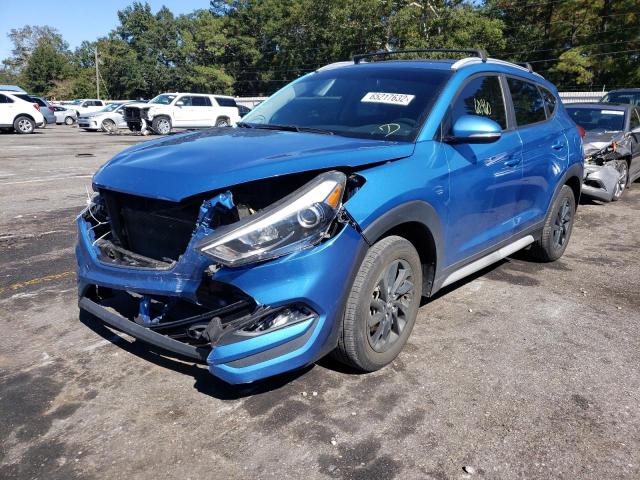 KM8J33A44HU450619 - 2017 HYUNDAI TUCSON LIM BLUE photo 2