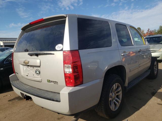 1GNFK13549R118571 - 2009 CHEVROLET TAHOE HYBR SILVER photo 4