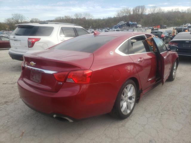 2G1165S30F9275284 - 2015 CHEVROLET IMPALA LTZ RED photo 4