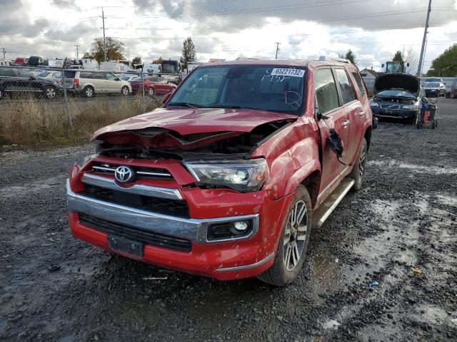 JTEKU5JR8M5875211 - 2021 TOYOTA 4RUNNER TR RED photo 9