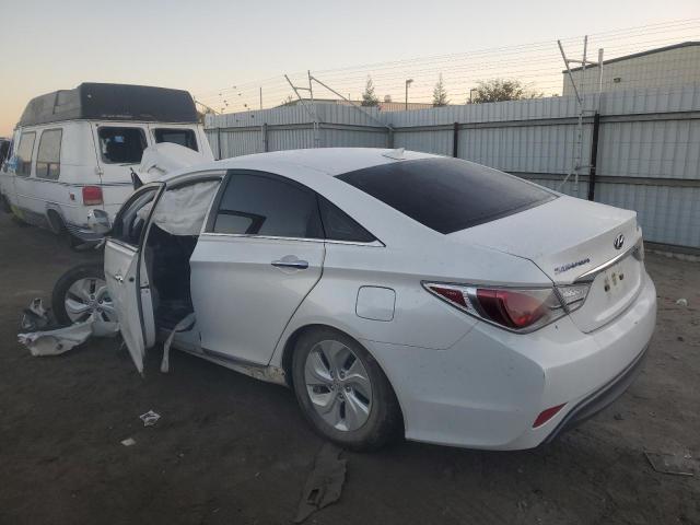 KMHEC4A49DA096163 - 2013 HYUNDAI SONATA HYB WHITE photo 3