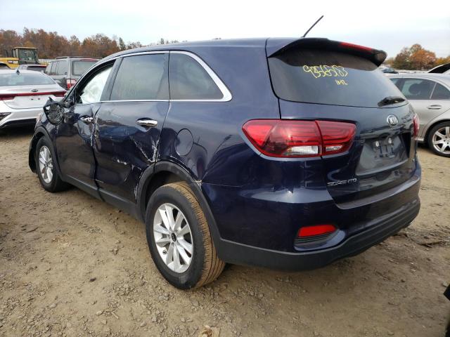 5XYPG4A55LG633507 - 2020 KIA SORENTO S BLUE photo 3