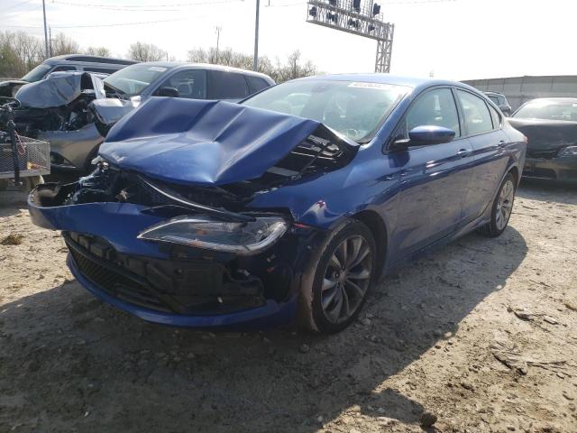 1C3CCCBB3FN668055 - 2015 CHRYSLER 200 BLUE photo 2