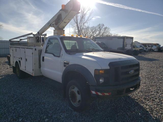 1FDXF46Y38ED45518 - 2008 FORD F450 SUPER WHITE photo 1