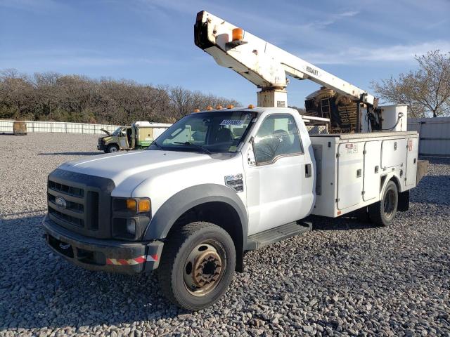 1FDXF46Y38ED45518 - 2008 FORD F450 SUPER WHITE photo 2