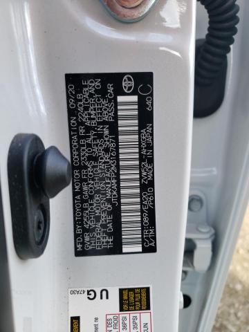 JTDKAMFP2M3167871 - 2021 TOYOTA PRIUS PRIM თეთრი ფოტო 10