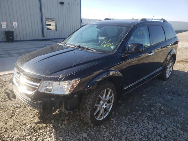 3C4PDDFG6HT608327 - 2017 DODGE JOURNEY GT BLACK photo 2