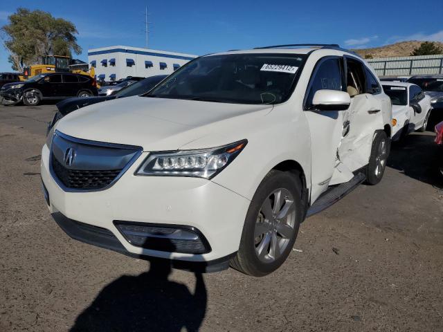 5FRYD4H88EB049379 - 2014 ACURA MDX ADVANC WHITE photo 2