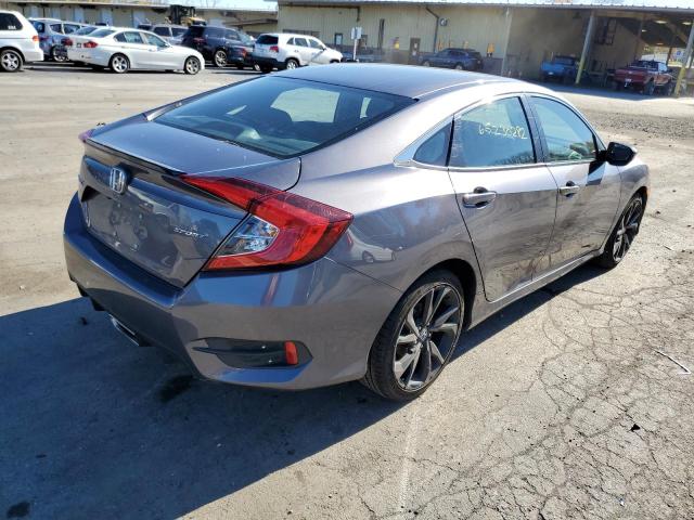 19XFC2F83ME200720 - 2021 HONDA CIVIC SPOR GRAY photo 4