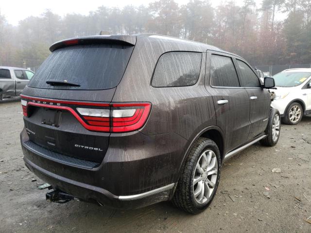 1C4RDJEG3GC485637 - 2016 DODGE DURANGO CI CHARCOAL photo 4