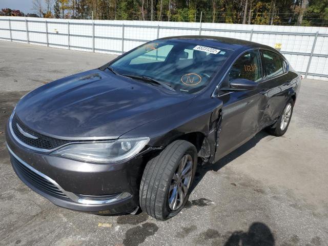 1C3CCCAB2FN598596 - 2015 CHRYSLER 200 LIMITE GRAY photo 2