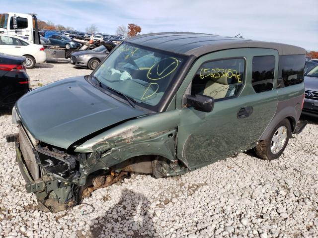 5J6YH28604L003947 - 2004 HONDA ELEMENT EX GREEN photo 2