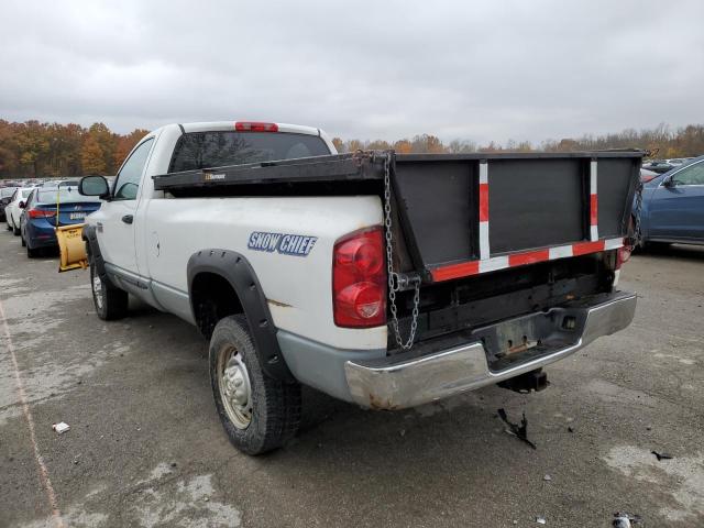 3D7KS26D38G163425 - 2008 DODGE RAM 2500 S WHITE photo 3