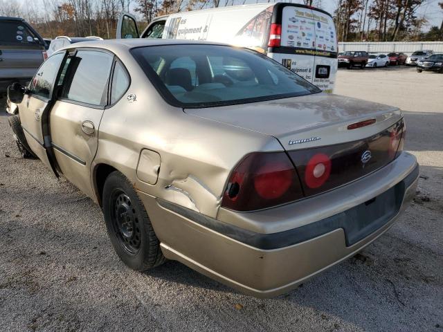 2G1WF52E149128959 - 2004 CHEVROLET IMPALA TAN photo 3