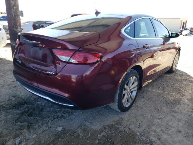 1C3CCCAB4FN600316 - 2015 CHRYSLER 200 LIMITE RED photo 4