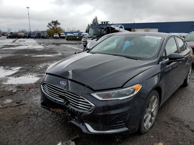 3FA6P0CD1LR258090 - 2020 FORD FUSION SEL BLACK photo 2