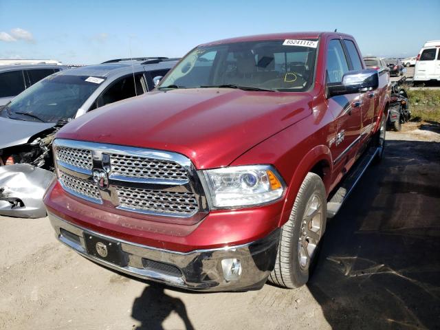 1C6RR6JT2ES306760 - 2014 RAM 1500 LARAM RED photo 2