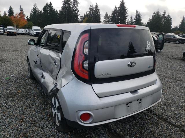 KNDJP3AE6G7014417 - 2016 KIA SOUL EV SILVER photo 3