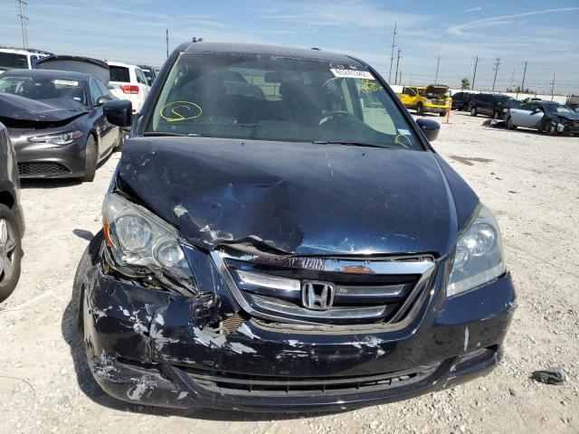 5FNRL38457B098056 - 2007 HONDA ODYSSEY EX BLUE photo 5