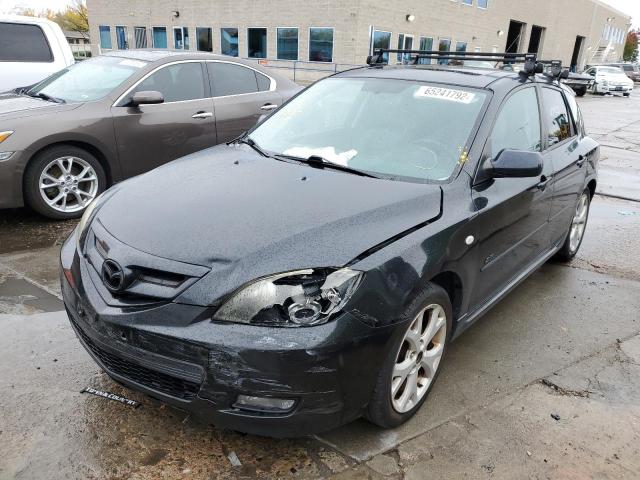 JM1BK343081789362 - 2008 MAZDA 3 HATCHBAC BLACK photo 2