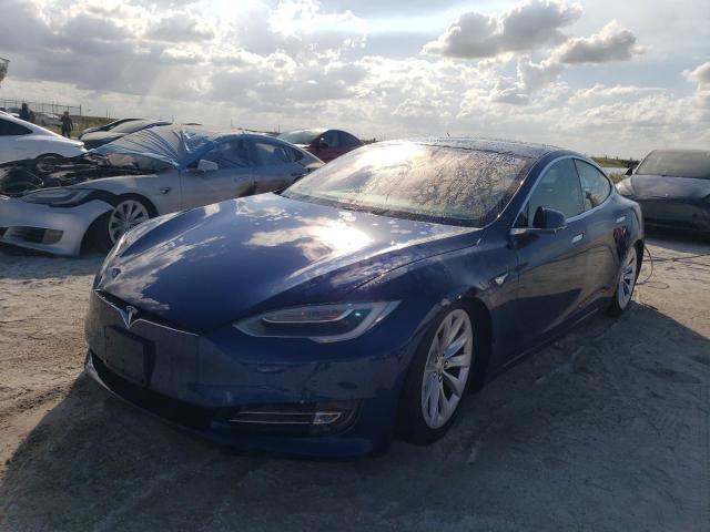 5YJSA1E23HF229100 - 2017 TESLA MODEL S Azul foto 2