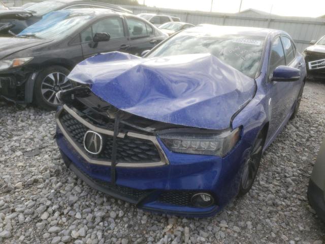 19UUB3F64JA001710 - 2018 ACURA TLX TECH+A BLUE photo 2