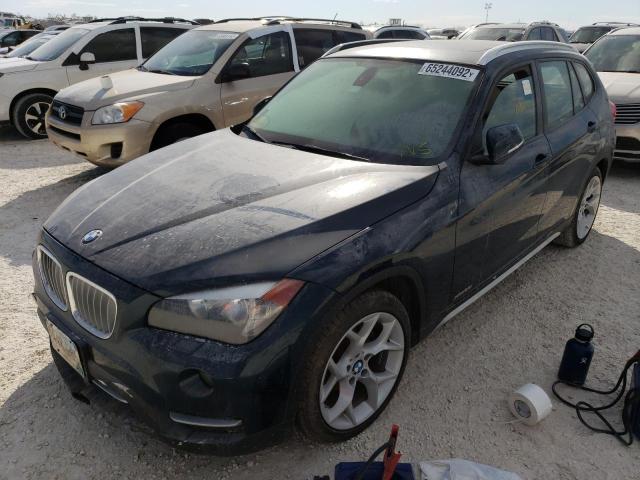 WBAVL1C57EVR93644 - 2014 BMW X1 XDRIVE2 BLUE photo 2