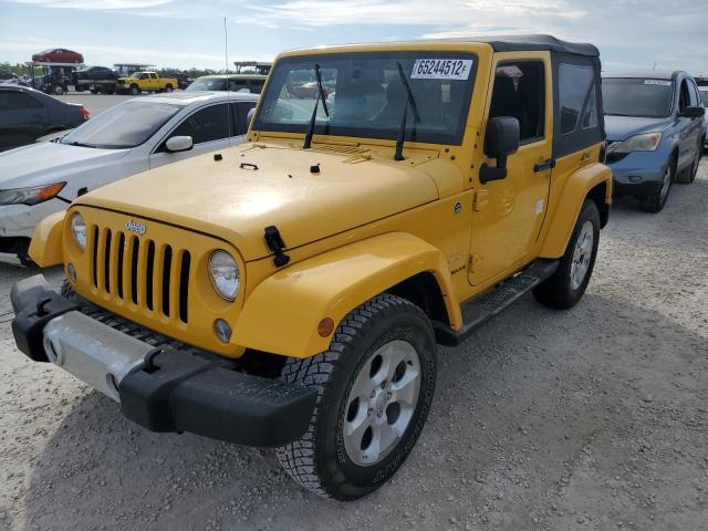 1C4AJWBG0FL562793 - 2015 JEEP WRANGLER S YELLOW photo 1
