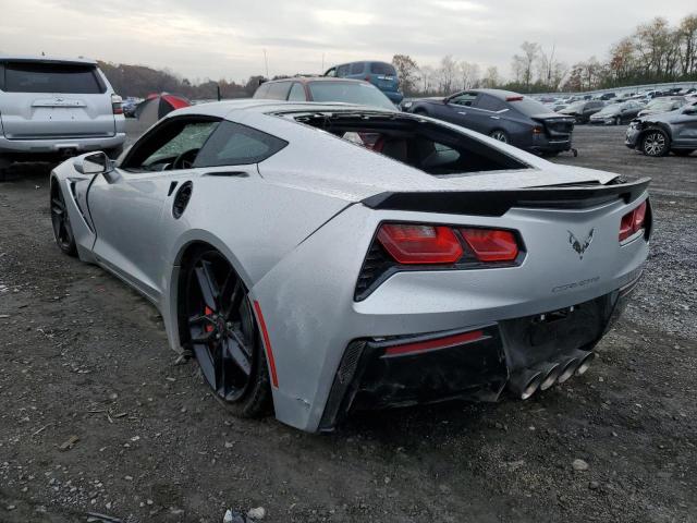 1G1YB2D74K5114873 - 2019 CHEVROLET CORVETTE S SILVER photo 3