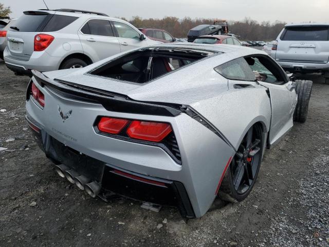 1G1YB2D74K5114873 - 2019 CHEVROLET CORVETTE S SILVER photo 4