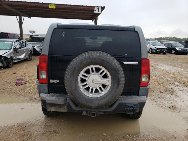 5GTEN13E788201078 - 2008 HUMMER H3 BLACK photo 6