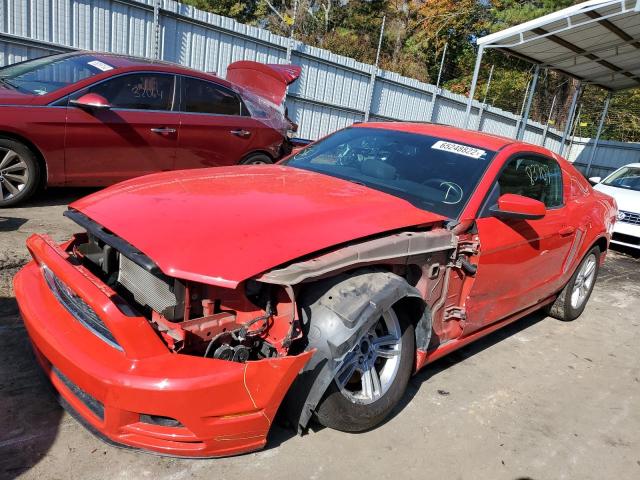 1ZVBP8AM9E5318582 - 2014 FORD MUSTANG RED photo 2