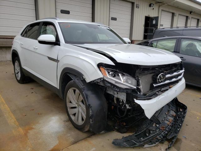 1V21E2CA7LC227001 - 2020 VOLKSWAGEN ATLAS CROS Белый фото 1